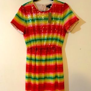 New with tags women’s long sequence J Crew dress